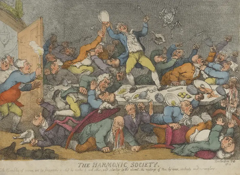 The Harmonic Society av Thomas Rowlandson
