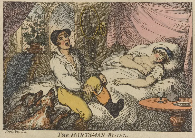 Jägaren stiger upp av Thomas Rowlandson