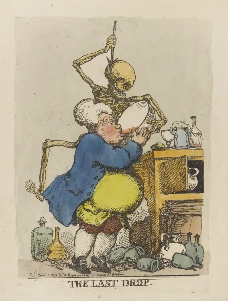 The last drop, Thomas Rowlandson