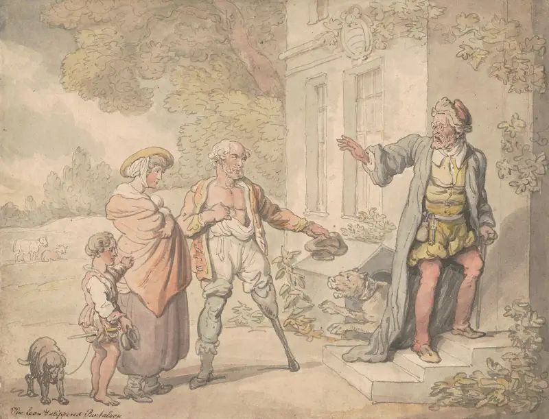 The lean & slippered pantaloon av Thomas Rowlandson