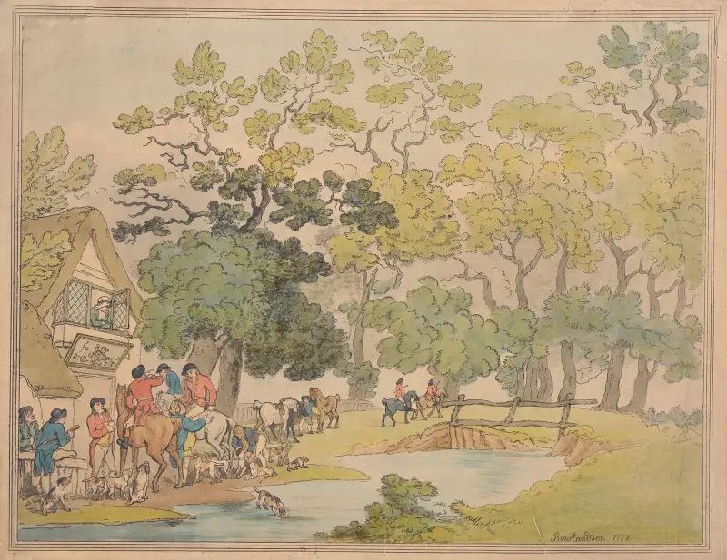 Morgonen för mötet av Thomas Rowlandson