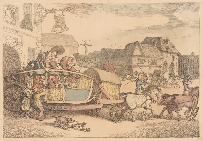 The Paris Diligence von Thomas Rowlandson