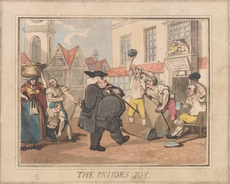 Stenläggarnas glädje av Thomas Rowlandson