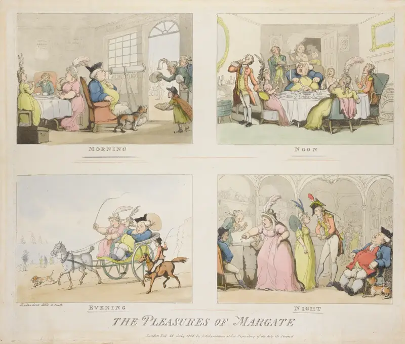 Nöjena i Margate av Thomas Rowlandson