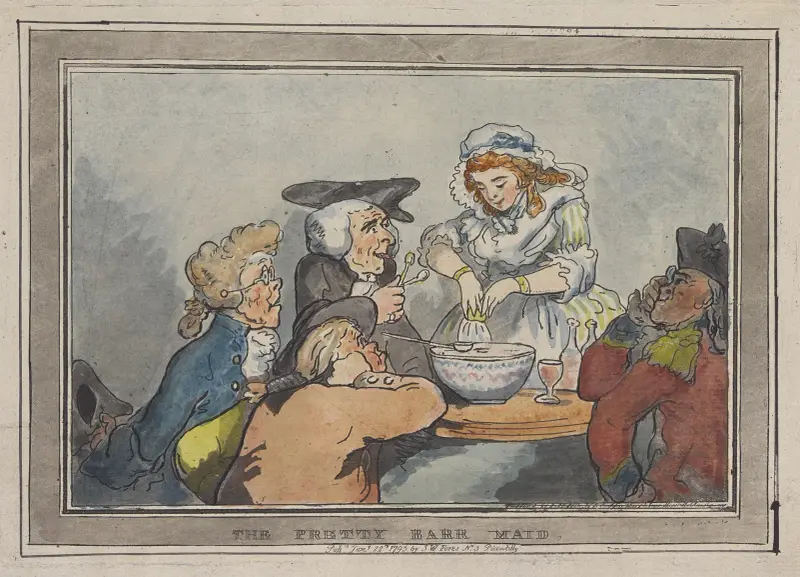 Den näpna barflickan av Thomas Rowlandson