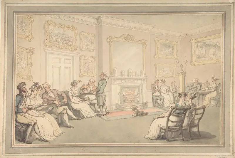 Mottagningen av Thomas Rowlandson