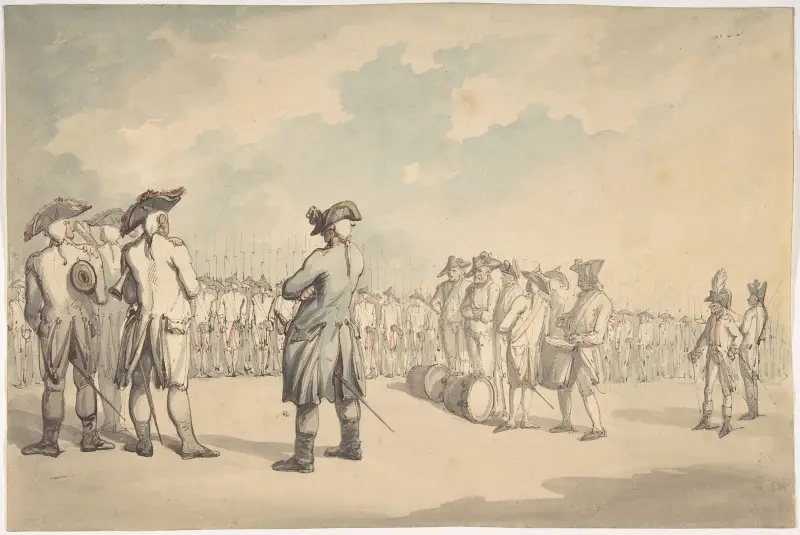 The Review, Thomas Rowlandson