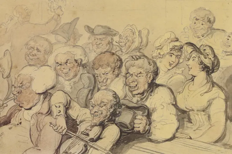 Den lantliga kören av Thomas Rowlandson