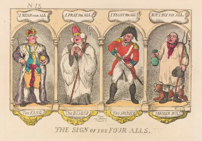 De fyras tecken av Thomas Rowlandson