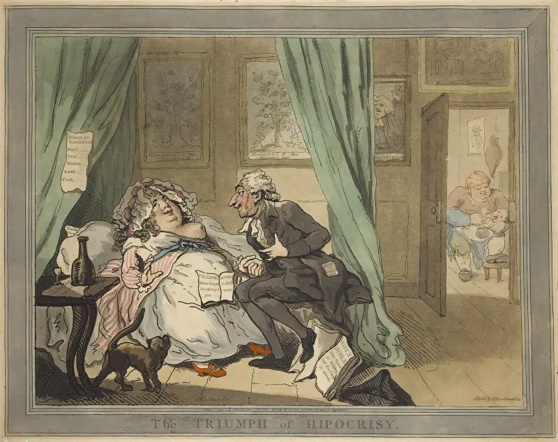 Falskhetens triumf av Thomas Rowlandson