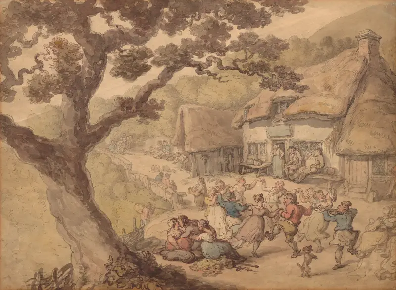 Byns dans av Thomas Rowlandson