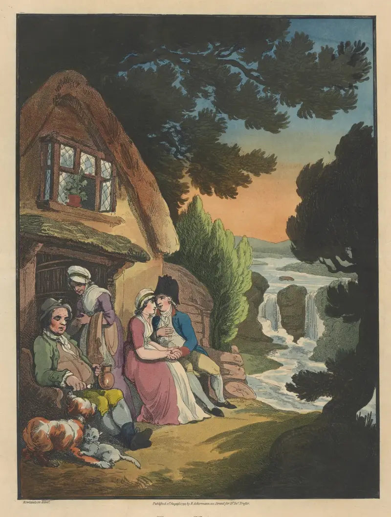 Besöket. av Thomas Rowlandson