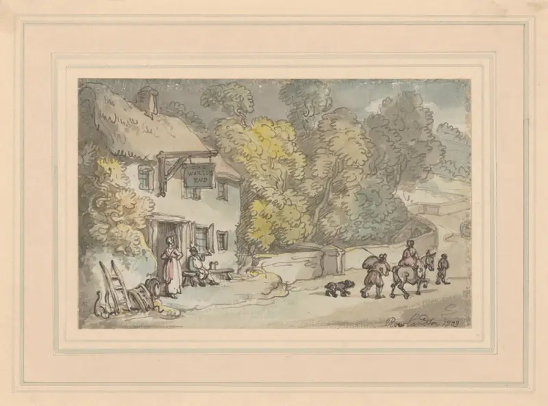 The World’s End Inn av Thomas Rowlandson