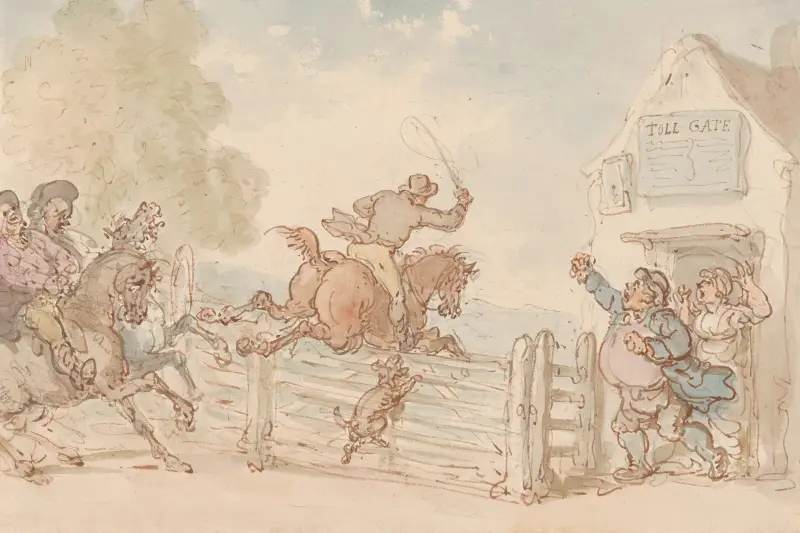Mautschranke von Thomas Rowlandson