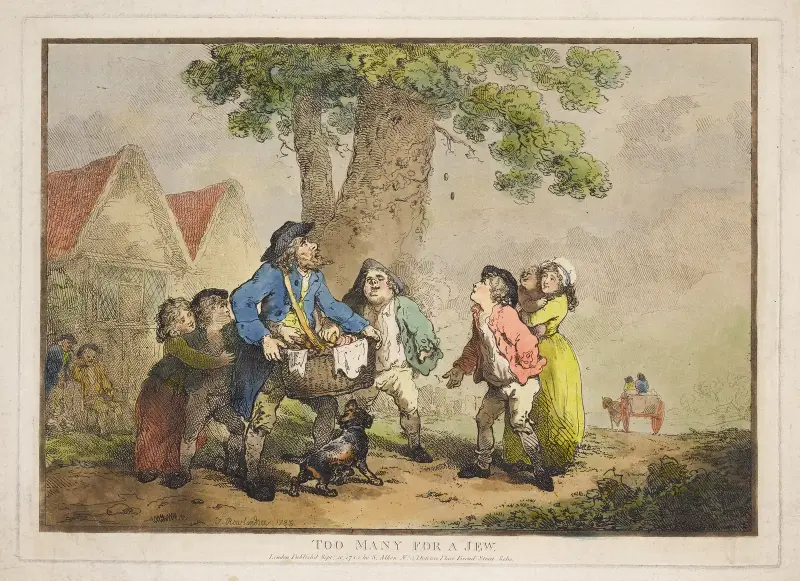 För många för en jude av Thomas Rowlandson