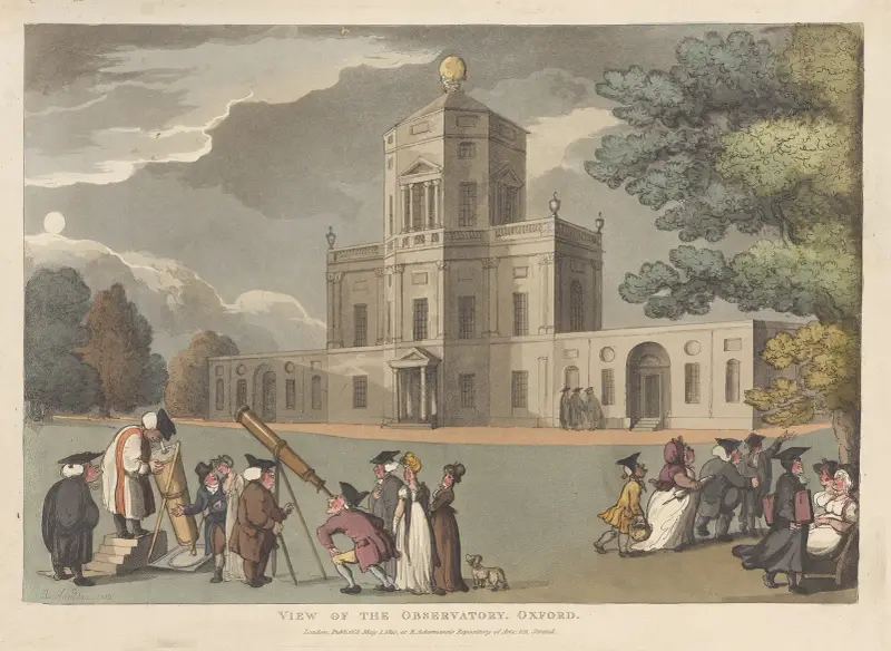 Vy över observatoriet. Oxford av Thomas Rowlandson