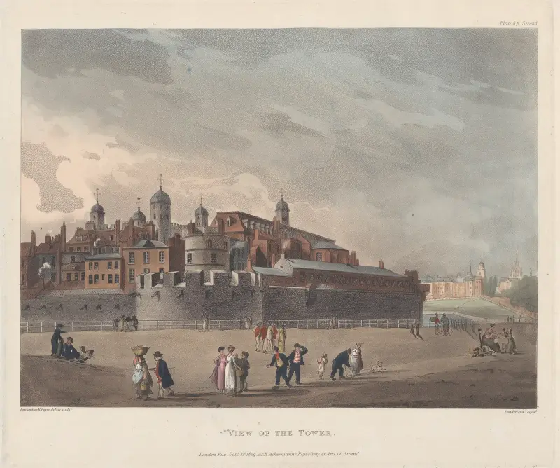 Utsikt mot tornet av Thomas Rowlandson