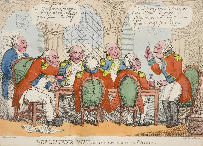 Volunteer wit or not enough for a prime av Thomas Rowlandson