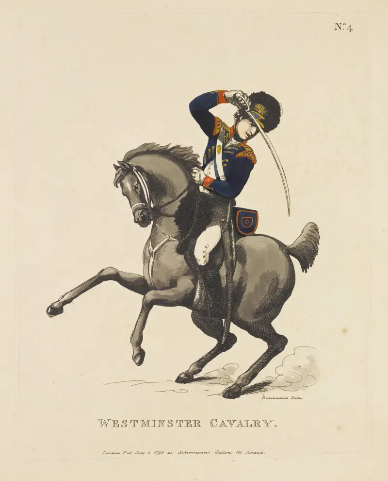 Westminster Cavalry av Thomas Rowlandson