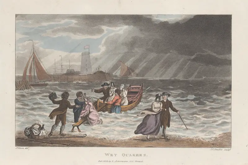 Wet Quakers av Thomas Rowlandson