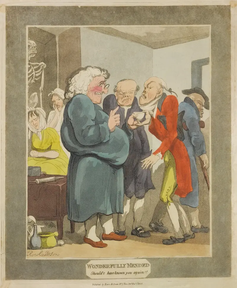 Wonderfully mended. Should’t have known you again!!. av Thomas Rowlandson
