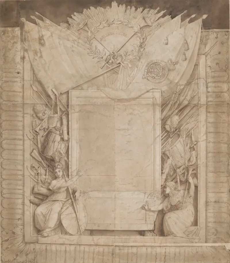 Design for a Memorial for Sir William Myers av Thomas Stothard