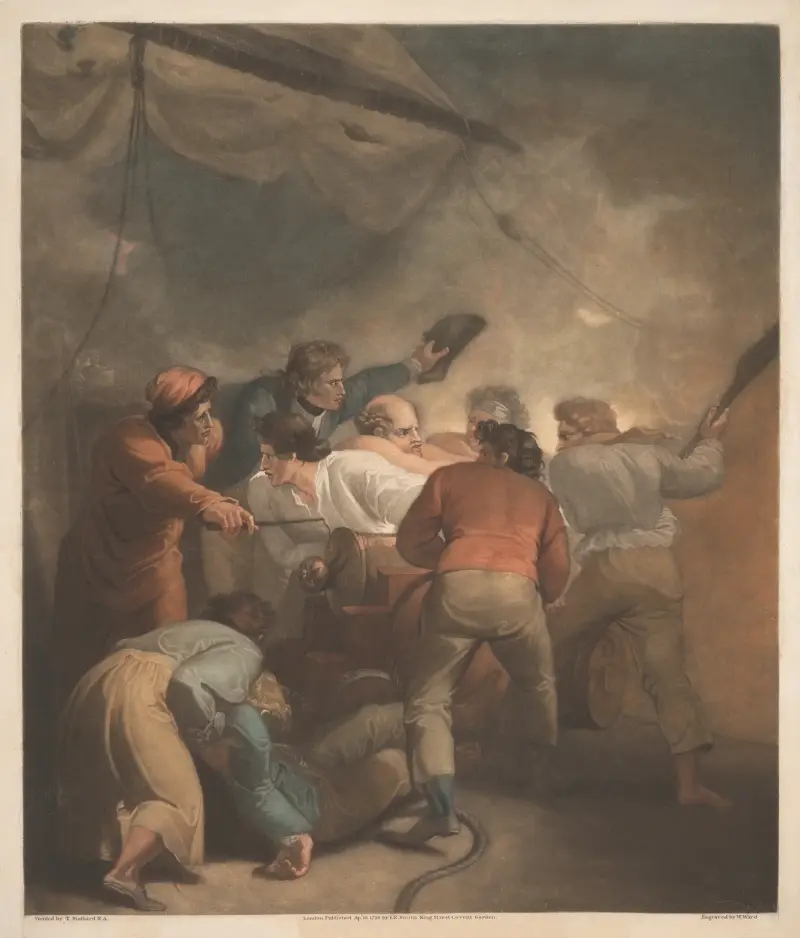 Marynarze w walce, Thomas Stothard