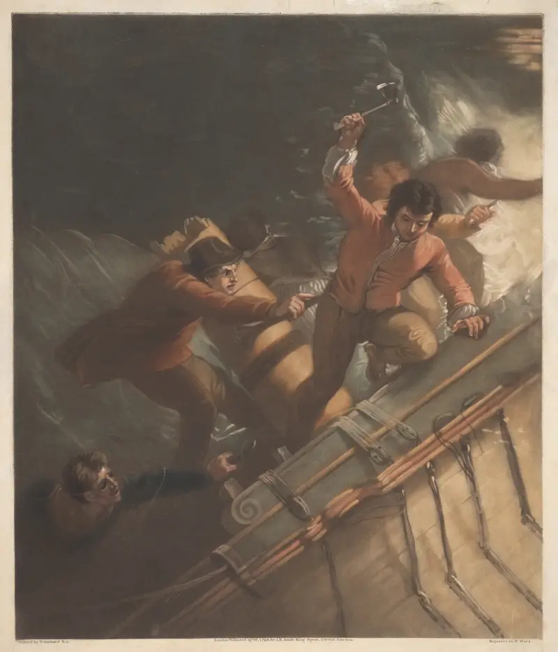 Námořníci v bouři, Thomas Stothard
