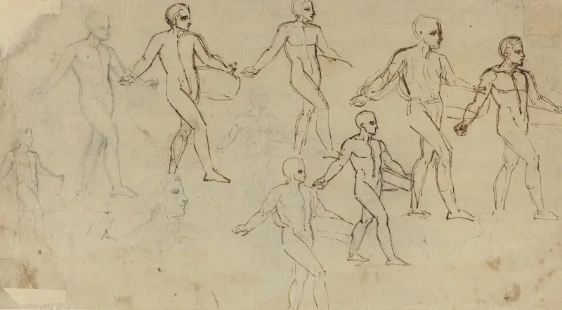 Studien eines Sämanns (Illustration zu Thomsons Jahreszeiten) von Thomas Stothard