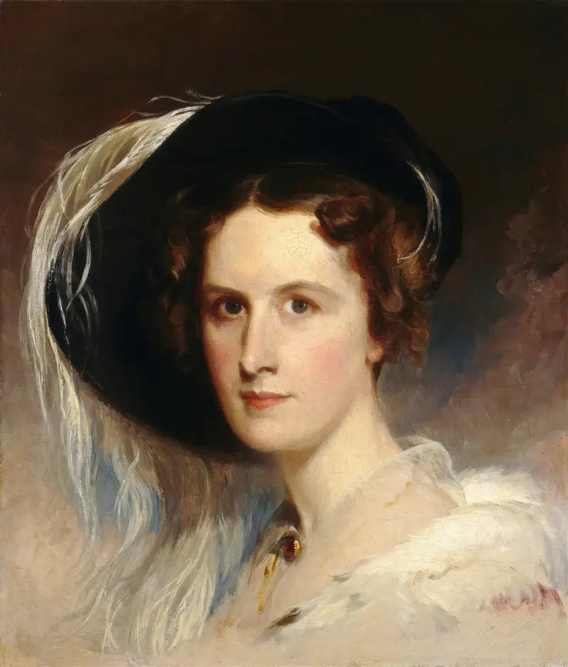 Ann Biddle Hopkinson (Mrs. Francis Hopkinson) av Thomas Sully