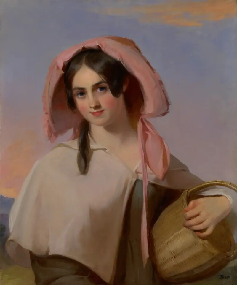 Elizabeth Cook (Mrs. Benjamin Franklin Bache) as The Country Girl av Thomas Sully
