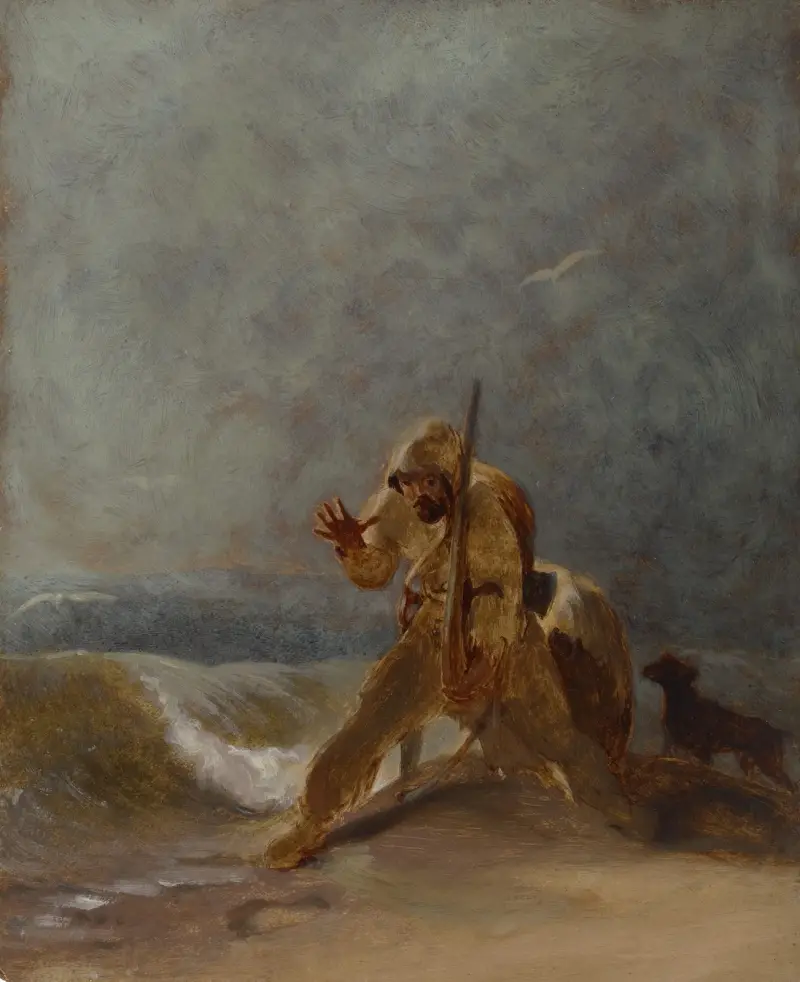 Fotavtryck i sanden av Thomas Sully