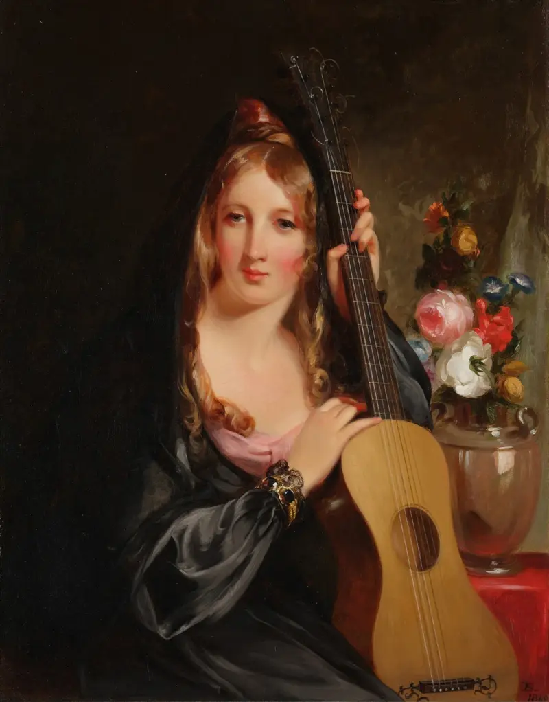 The Spanish Mantilla av Thomas Sully