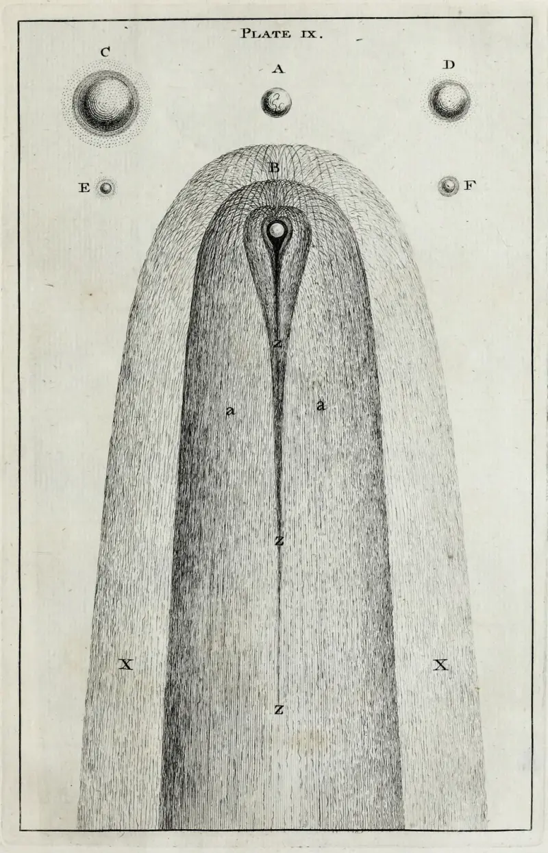 An original theory or new hypothesis of the universe, Plate IX av Thomas Wright