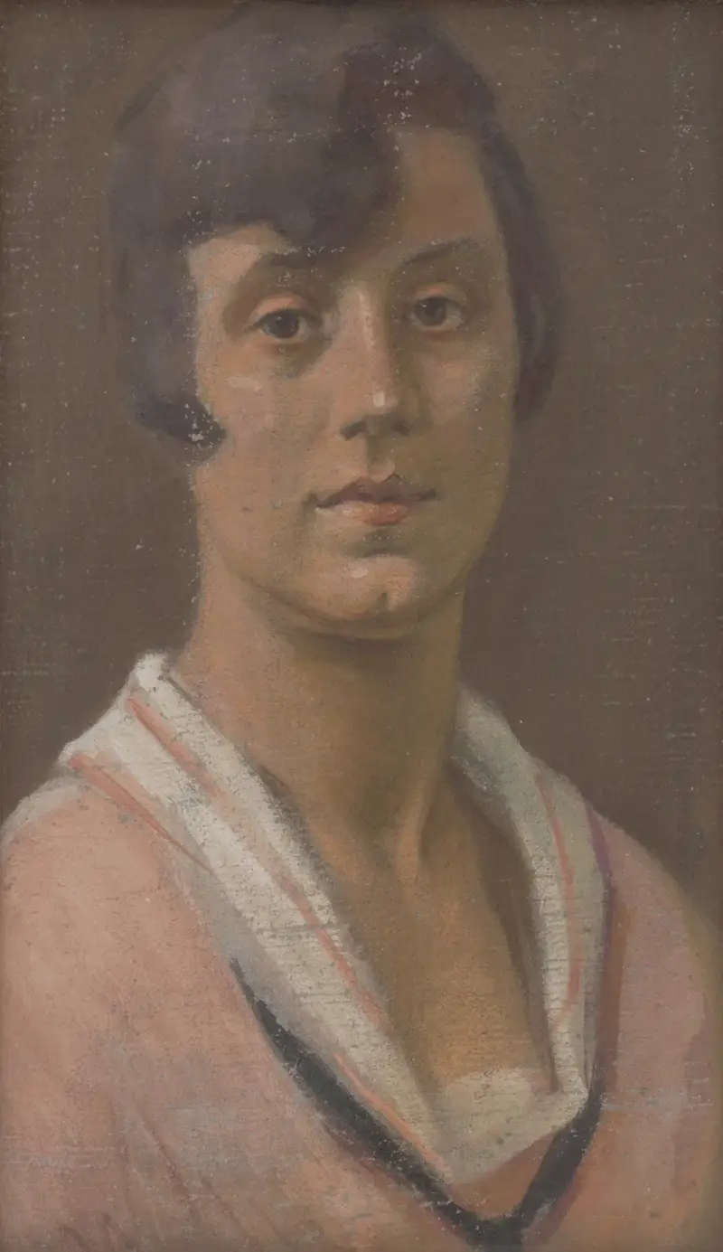 Bildnis einer jungen Frau von Milan Thomka Mitrovský