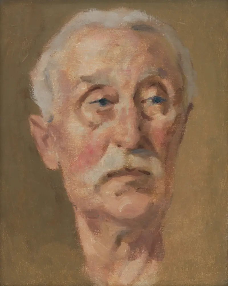 Portrait of the artist’s father, 1914 av Milan Thomka Mitrovský