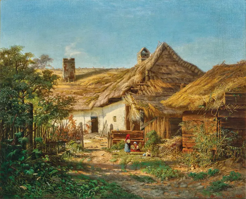 A Farmer’s House av Tina Blau
