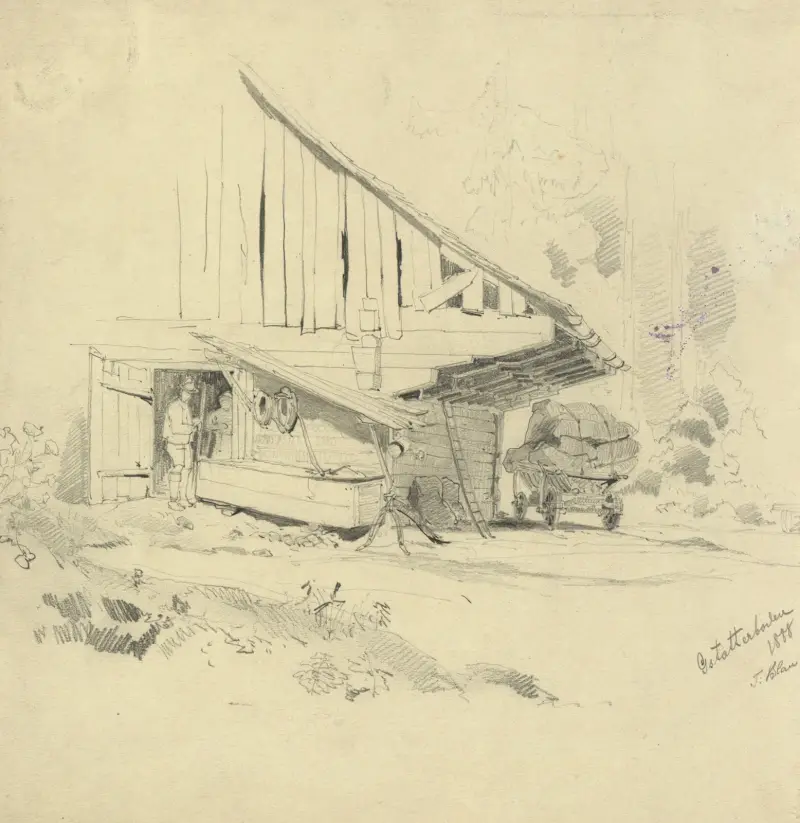 Bauernhaus in Gstatterboden von Tina Blau