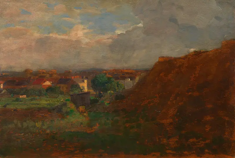 Sandgrube mit Blick auf Pötzleinsdorf von Tina Blau