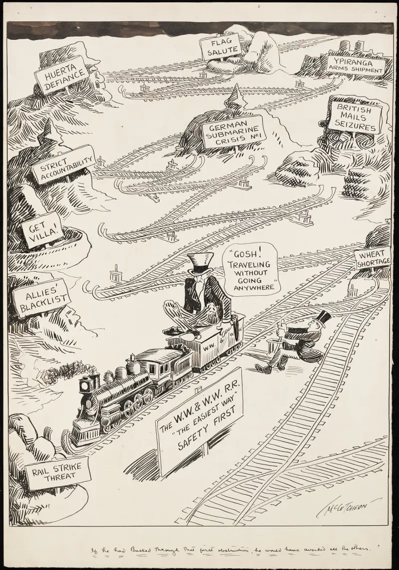 If he had backed through that first obstruction, he would have avoided all the others av John Tinney McCutcheon
