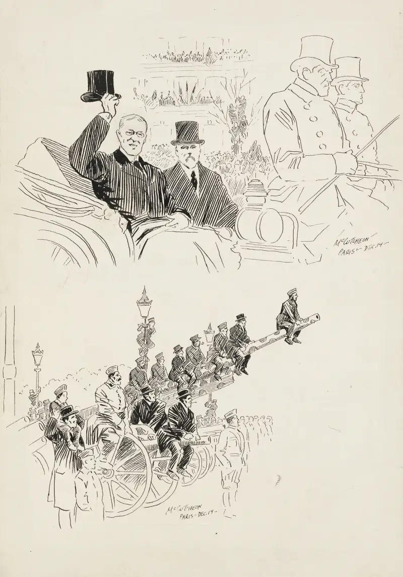 Att se Wilson-partiet från en kamouflerad observationspost av John Tinney McCutcheon