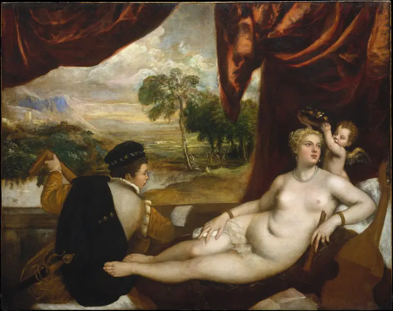 Venus und der Lautenspieler von Titian