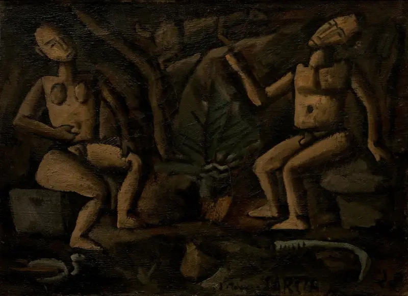 Komposition mit Figuren von Joaquín Torres-García