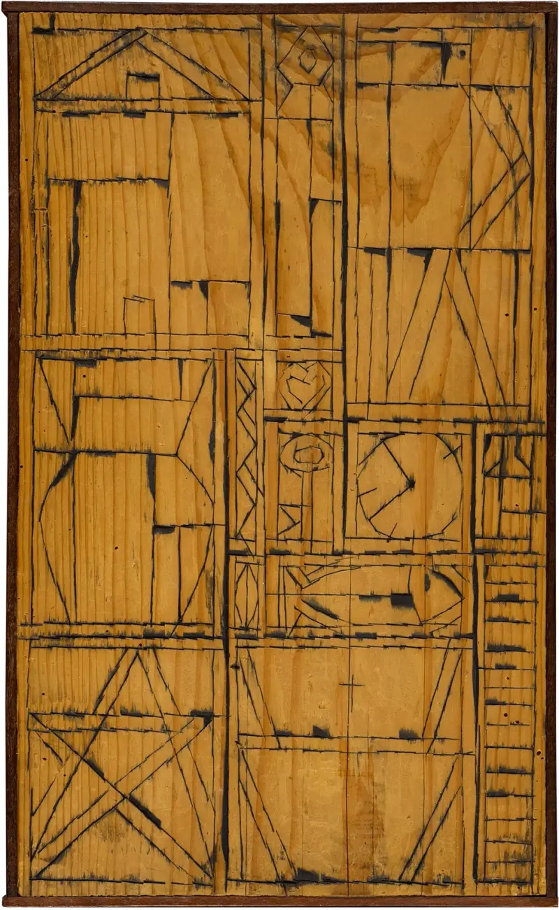 Constructif en bois incise av Joaquín Torres-García