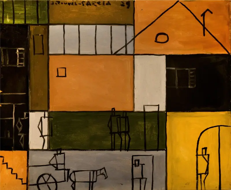 Konstruktive Malerei, 1929 – Nr. 1 von Joaquín Torres-García