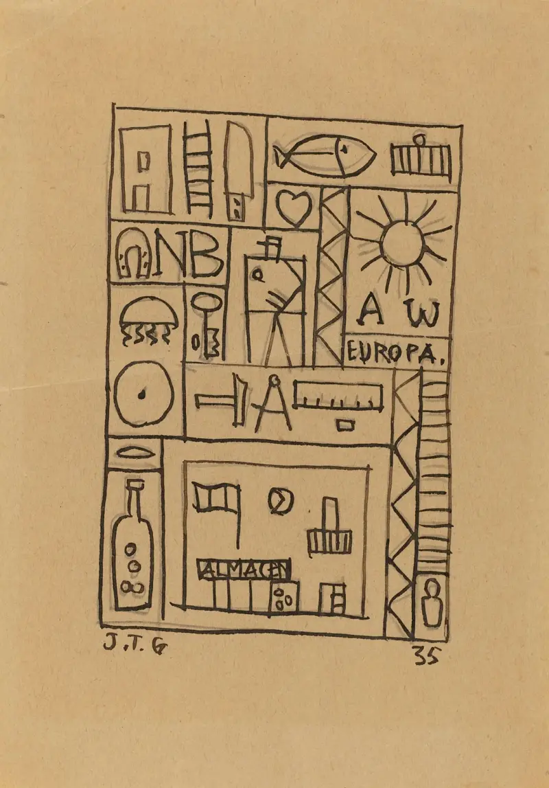 Ohne Titel, 1935 von Joaquín Torres-García