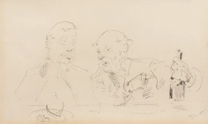 U stolu, Henri de Toulouse-Lautrec