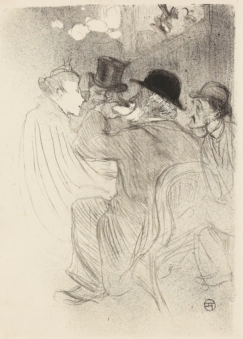 Au Moulin Rouge, un Rude! … Un Vrai Rude! av Henri de Toulouse-Lautrec