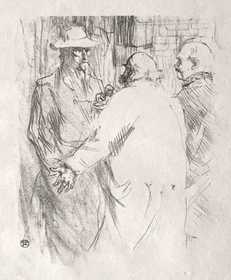 Au pied du Sinaï: Clemenceau à Busk av Henri de Toulouse-Lautrec