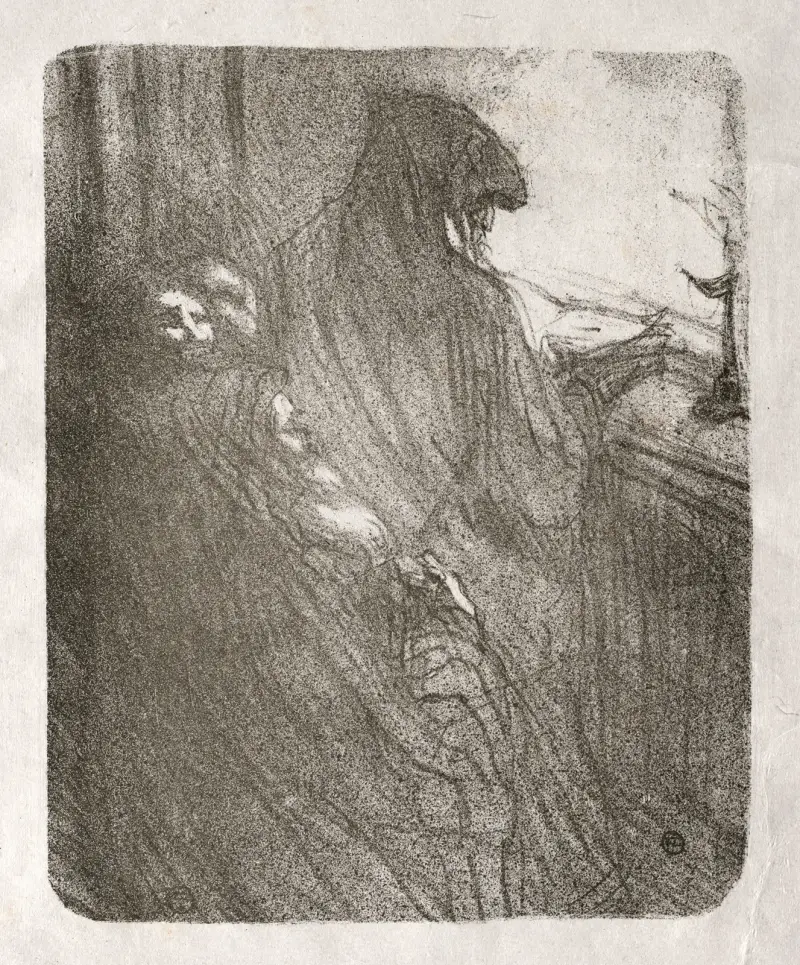 Vid foten av Sinai; Polska judars bön av Henri de Toulouse-Lautrec